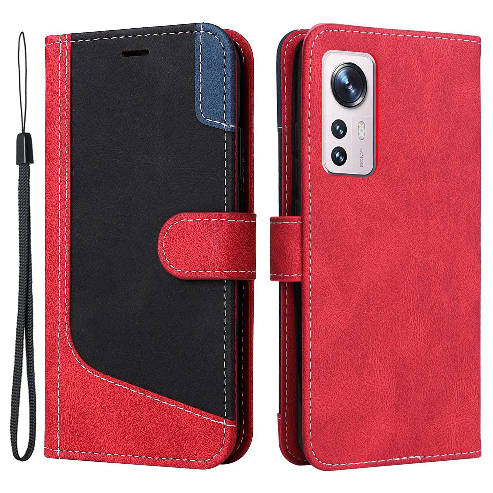 Stand Wallet Phone Hülle Für Xiaomi 12 5g/12x 5g/12s 5G, PU Leder Tri-color-spleiß Gegen Den Schutzschutzschutz - Rot, Xiaomi 12 5G
Stand Wallet Phone Hülle Für Xiaomi 12 5g/12x 5g/12s 5G, PU Leder Tri-color-spleiß Gegen Den Schutzschutzschutz - Rot, Xiaomi 12 5G