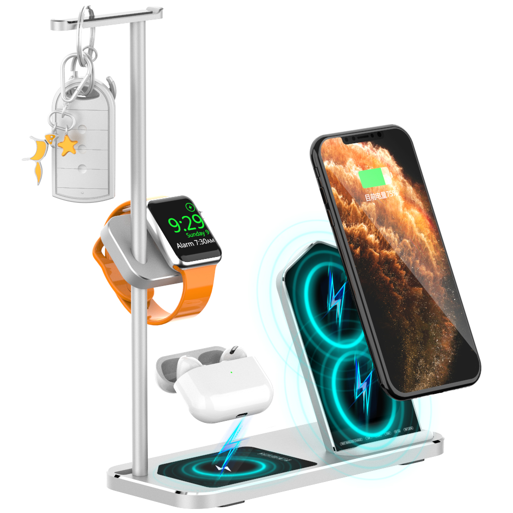 4 В 1 Wireless Charger Stand Для Apple IPhone Watch Airpods Наушники AJWXC007 - Серебро, iPhone 12 mini
4 В 1 Wireless Charger Stand Для Apple IPhone Watch Airpods Наушники AJWXC007 - Серебро, iPhone 12 mini