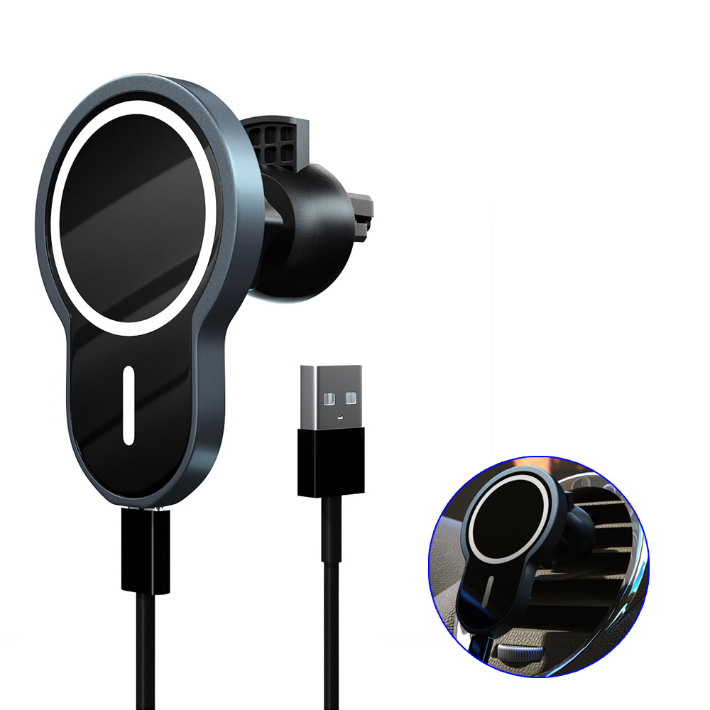 Magnetic Wireless Car Charger Bracket Mount for iPhone 12 Pro Max Mini Magsafe Air Vent Car Phone Holder Stand, iPhone 12 Pro
Magnetic Wireless Car Charger Bracket Mount for iPhone 12 Pro Max Mini Magsafe Air Vent Car Phone Holder Stand, iPhone 12 Pro