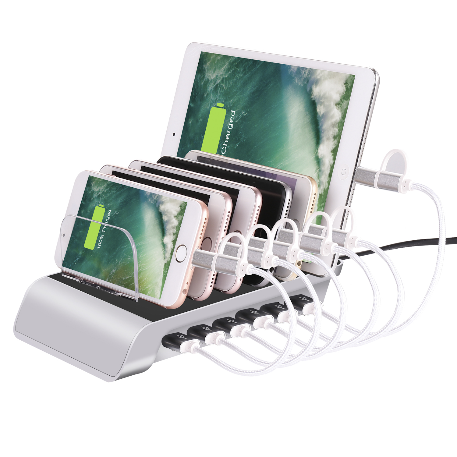 YM-UD06 Detachable Baffles Multiple-port Universal USB Charging Stand for iPhone iPad Samsung etc. - Silver Color/AU Plug, iPhone 12 mini
YM-UD06 Detachable Baffles Multiple-port Universal USB Charging Stand for iPhone iPad Samsung etc. - Silver Color/AU Plug, iPhone 12 mini