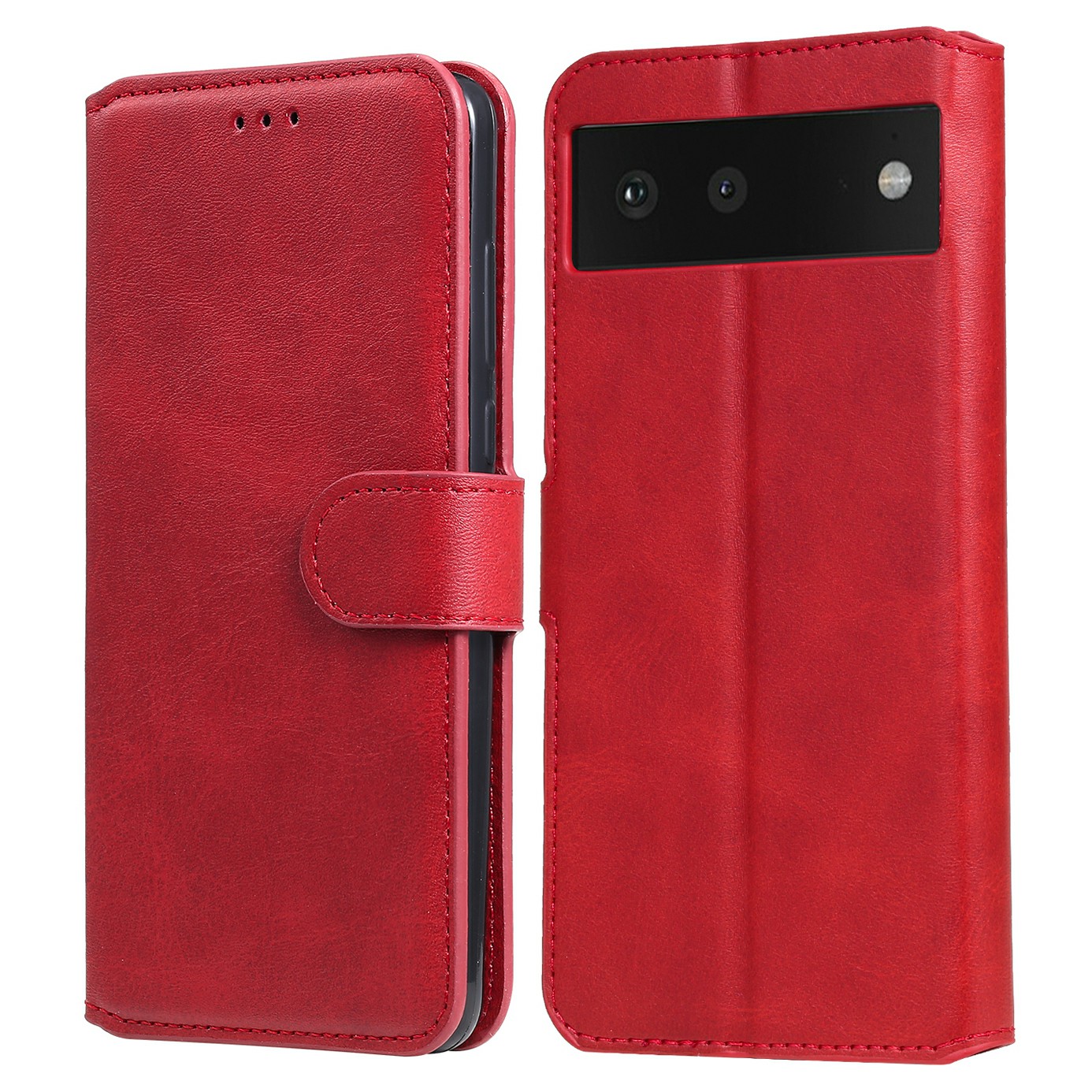 Allround Schützende Leder-brieftaschen-handyabdeckungsschale Mit Stand Für Google Pixel 6 - Rot, Google Pixel 6
Allround Schützende Leder-brieftaschen-handyabdeckungsschale Mit Stand Für Google Pixel 6 - Rot, Google Pixel 6