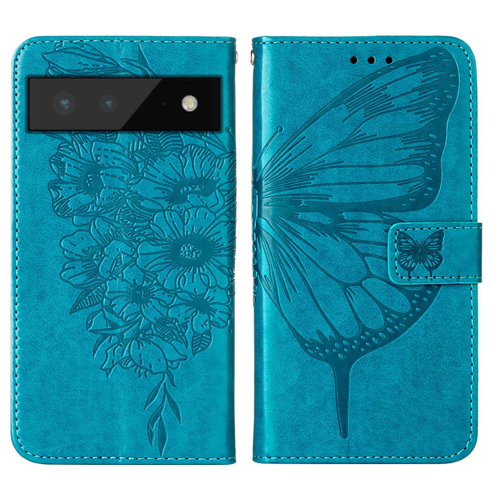 Imprinting Butterfly Flower Pattern PU Leather + TPU Phone Case Protector with Stand Wallet for Google Pixel 6 Pro - Blue
Imprinting Butterfly Flower Pattern PU Leather + TPU Phone Case Protector with Stand Wallet for Google Pixel 6 Pro - Blue