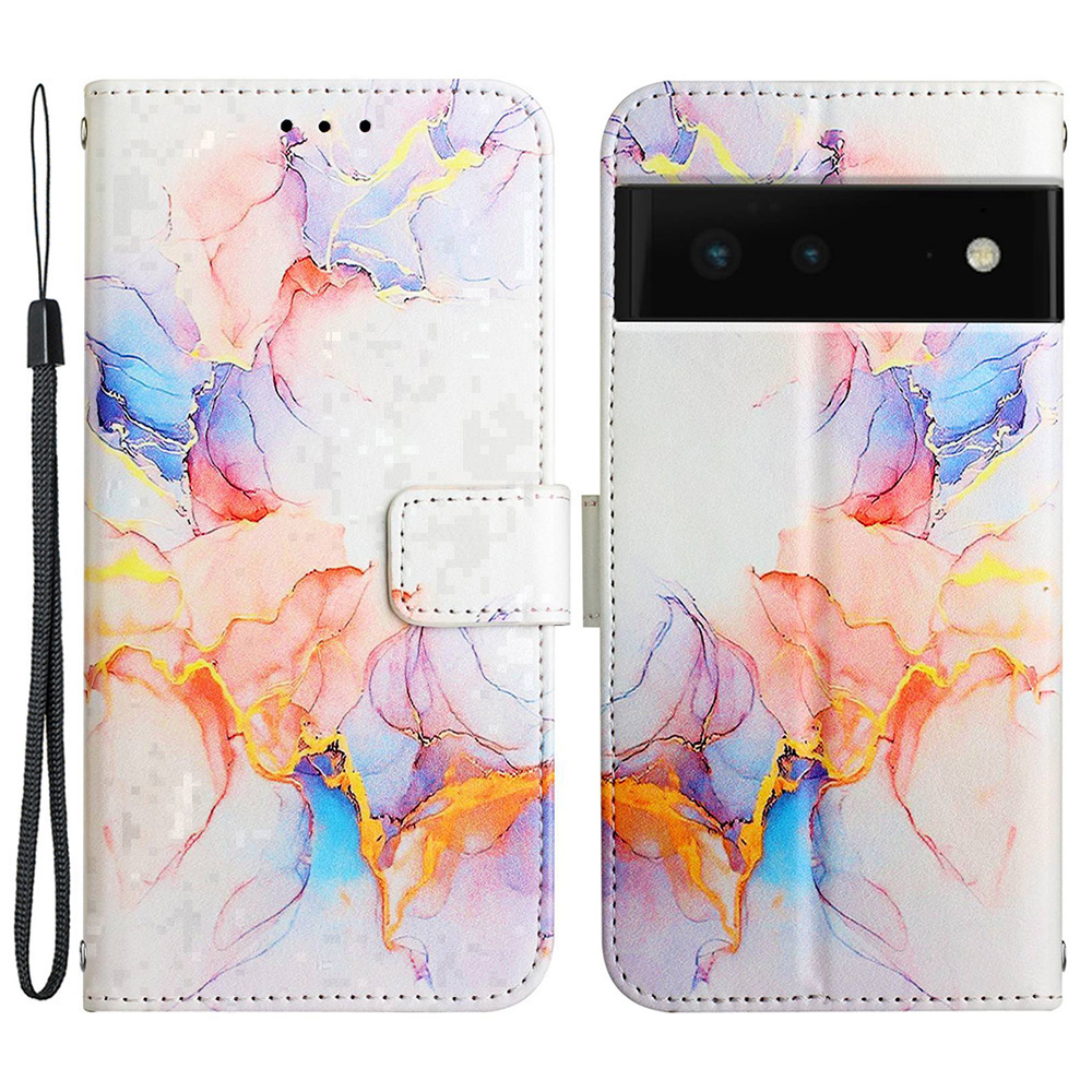 YB Pattern Printing Leath Series-5 Pour Google Pixel 6 Marble Match pu en Cuir PU Portefeuille Portefeuille Flip Stand Sproof Couvercle - Milky Way Marble White LS004
YB Pattern Printing Leath Series-5 Pour Google Pixel 6 Marble Match pu en Cuir PU Portefeuille Portefeuille Flip Stand Sproof Couvercle - Milky Way Marble White LS004
