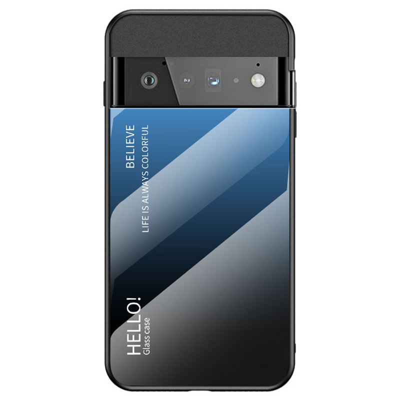 Für Google Pixel 7 Pro Gradient Tempered Glass Case Hartes PC Weiche Tpu-kratzer-resistenten Rückzugabdeckung - Gradientenblau Schwarz, Google Pixel 7 Pro 5G
Für Google Pixel 7 Pro Gradient Tempered Glass Case Hartes PC Weiche Tpu-kratzer-resistenten Rückzugabdeckung - Gradientenblau Schwarz, Google Pixel 7 Pro 5G