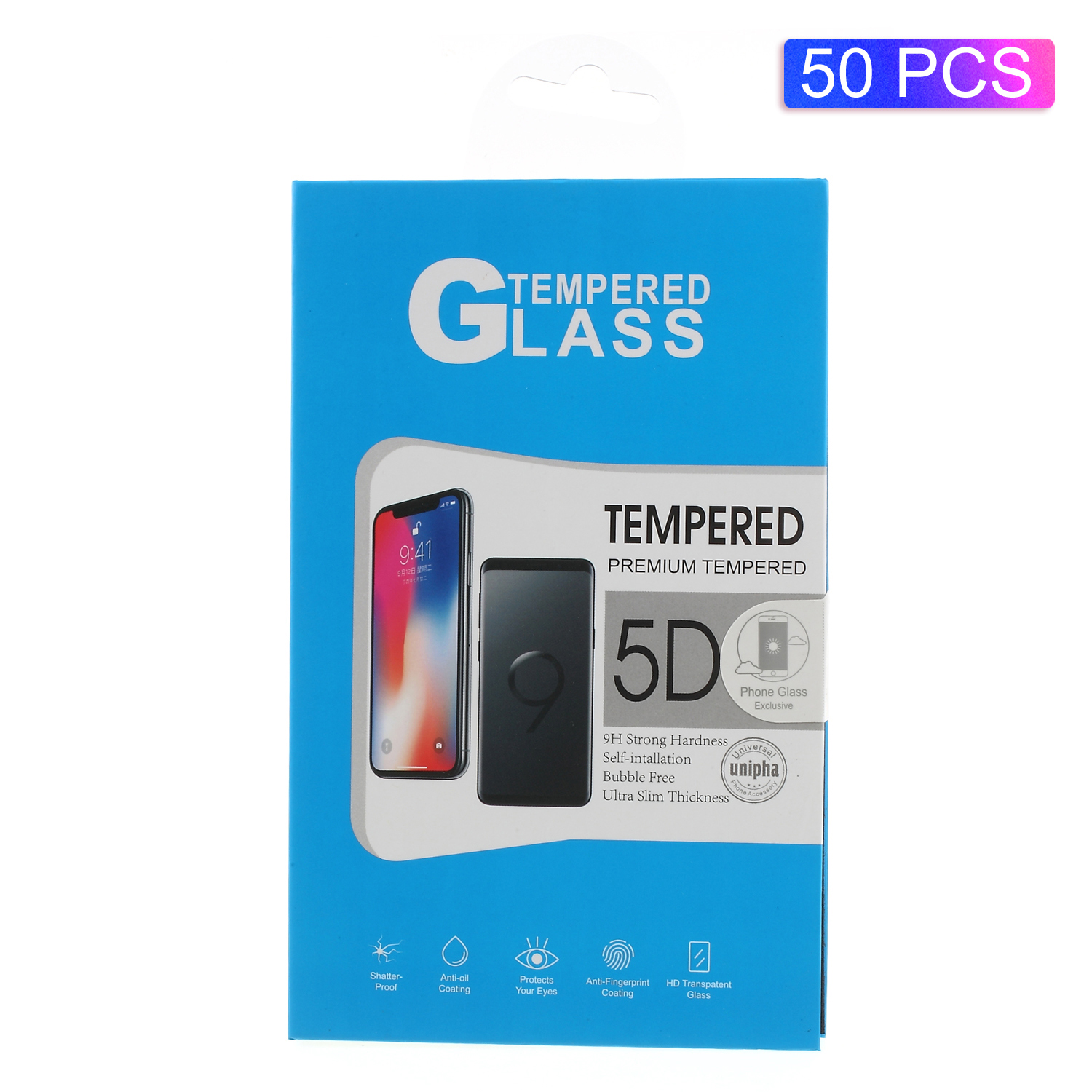 50Pcs/Lot Universal Protective Package for 5D Tempered Glass Screen Protective Film, Size: 16 x 8.5cm - Blue, iPhone 12 mini
50Pcs/Lot Universal Protective Package for 5D Tempered Glass Screen Protective Film, Size: 16 x 8.5cm - Blue, iPhone 12 mini