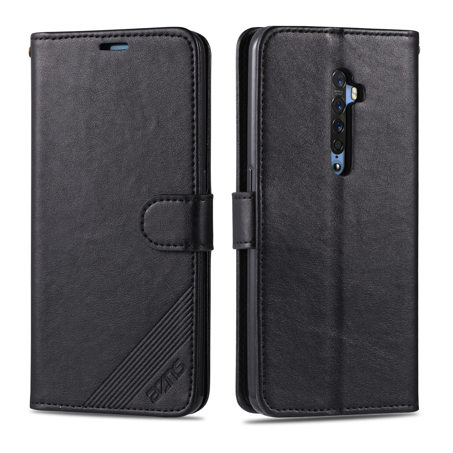 AZNS PU Leder Brieftasche Hülle Für Oppo Reno2 - Schwarz, OPPO Reno2 
AZNS PU Leder Brieftasche Hülle Für Oppo Reno2 - Schwarz, OPPO Reno2