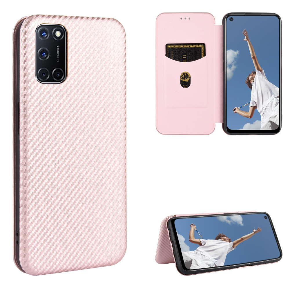 Carbon Fiber Skin Auto-absorbed Leather Cover for Oppo A92/A72/A52 - Rose Gold, Oppo Other OPPO Models
Carbon Fiber Skin Auto-absorbed Leather Cover for Oppo A92/A72/A52 - Rose Gold, Oppo Other OPPO Models