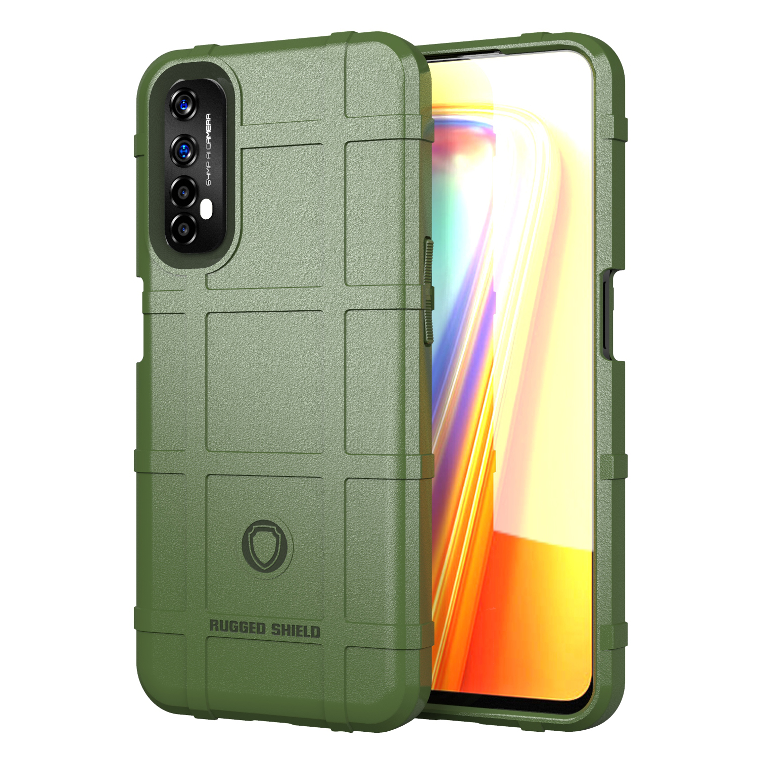 Shield Series Anti-shock Square Grid Texture TPU TPU Phone Protective Shell For Realme 7 (Global) - Vert
Shield Series Anti-shock Square Grid Texture TPU TPU Phone Protective Shell For Realme 7 (Global) - Vert