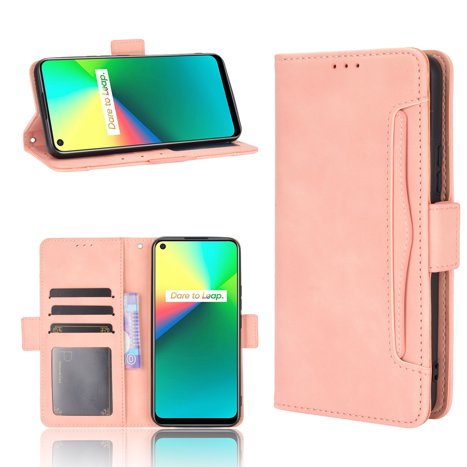 Ledertasche Für Realme 7i/C17 Mehrfachkarten -slots Schutzabdeckung - Rosa, Realme 7i (Asia)
Ledertasche Für Realme 7i/C17 Mehrfachkarten -slots Schutzabdeckung - Rosa, Realme 7i (Asia)
