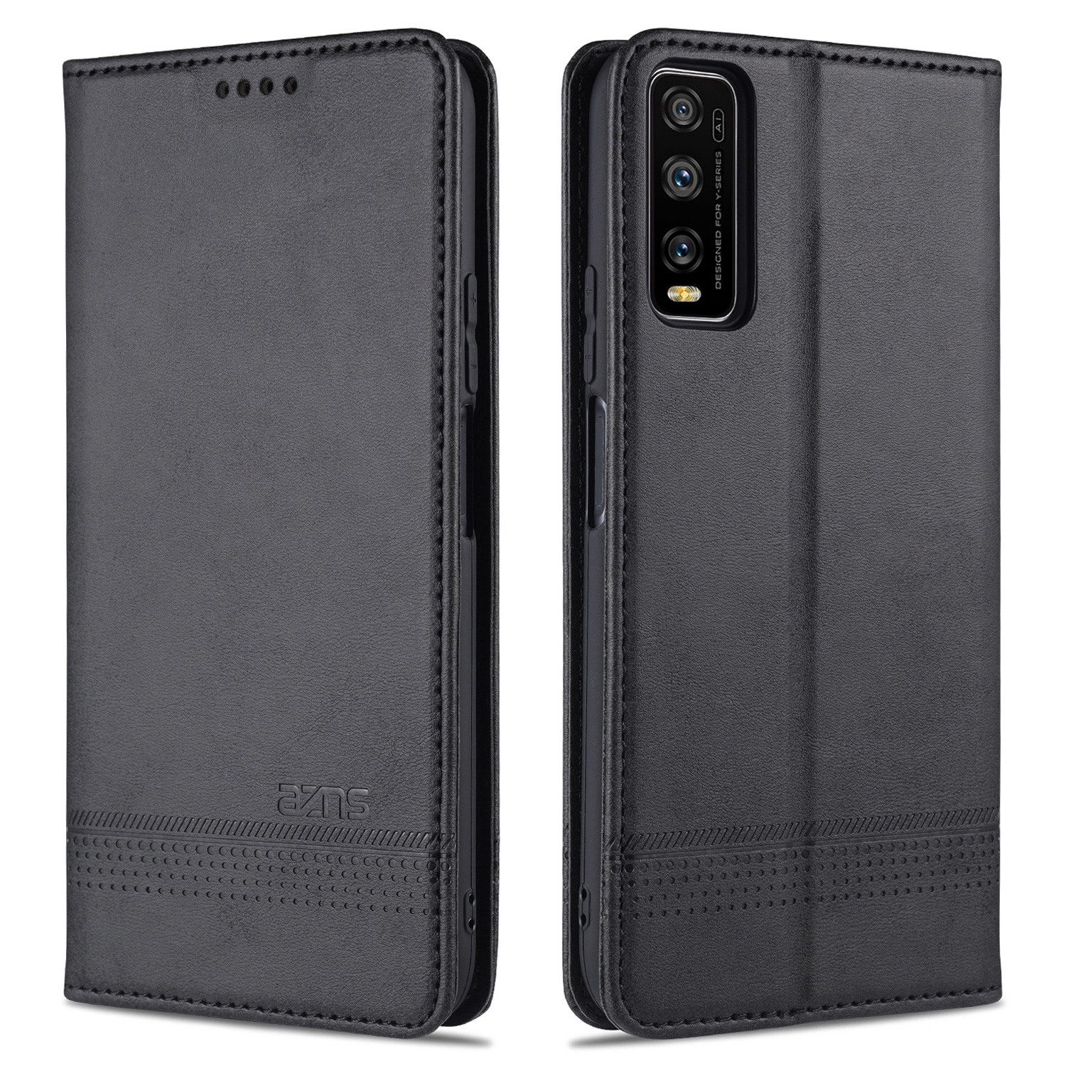AZNS Wallet Stand Automatic Absorption Leather Mobile Shell Case for Vivo Y70s/Y51s/iQOO U1 - Black, vivo Other vivo Models
AZNS Wallet Stand Automatic Absorption Leather Mobile Shell Case for Vivo Y70s/Y51s/iQOO U1 - Black, vivo Other vivo Models