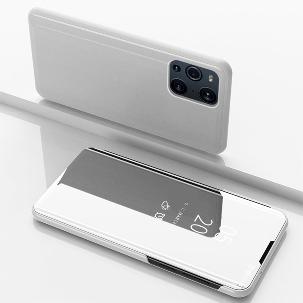 Plattierter Spiegeloberflächenansicht Fenster Leder Telefon Hülle Für Oppo Finden Sie X3/X3 Pro - Silber-, Oppo Find X3 Pro
Plattierter Spiegeloberflächenansicht Fenster Leder Telefon Hülle Für Oppo Finden Sie X3/X3 Pro - Silber-, Oppo Find X3 Pro
