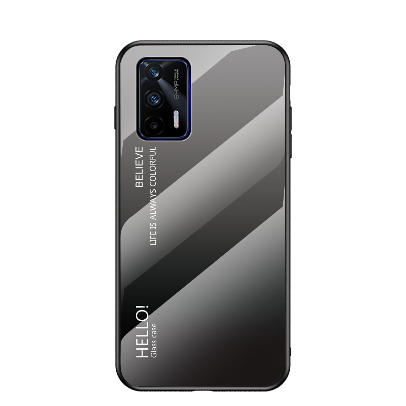 Farbgradient Design Anti-Scratch-gehärtetes Glas + TPU-Rahmen-Handy-Back-Kasten Für REALME GT 5G - Grau Schwarz, Realme GT 5G
Farbgradient Design Anti-Scratch-gehärtetes Glas + TPU-Rahmen-Handy-Back-Kasten Für REALME GT 5G - Grau Schwarz, Realme GT 5G