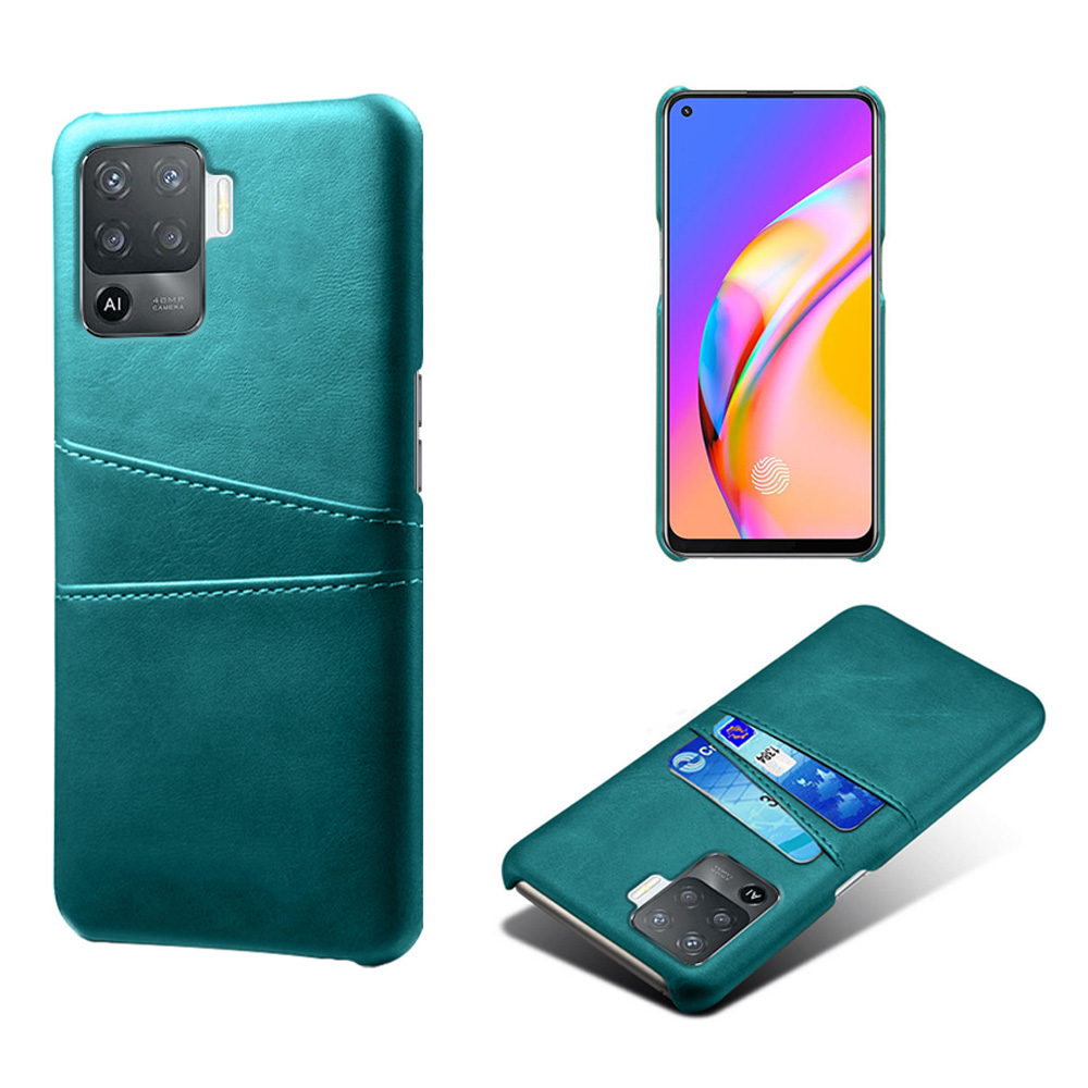 KSQ Double Card Slots PU Lederbeschichtete PC Back Case Shell Für Oppo F19 Pro/A94 - Grün, Oppo F19 Pro
KSQ Double Card Slots PU Lederbeschichtete PC Back Case Shell Für Oppo F19 Pro/A94 - Grün, Oppo F19 Pro