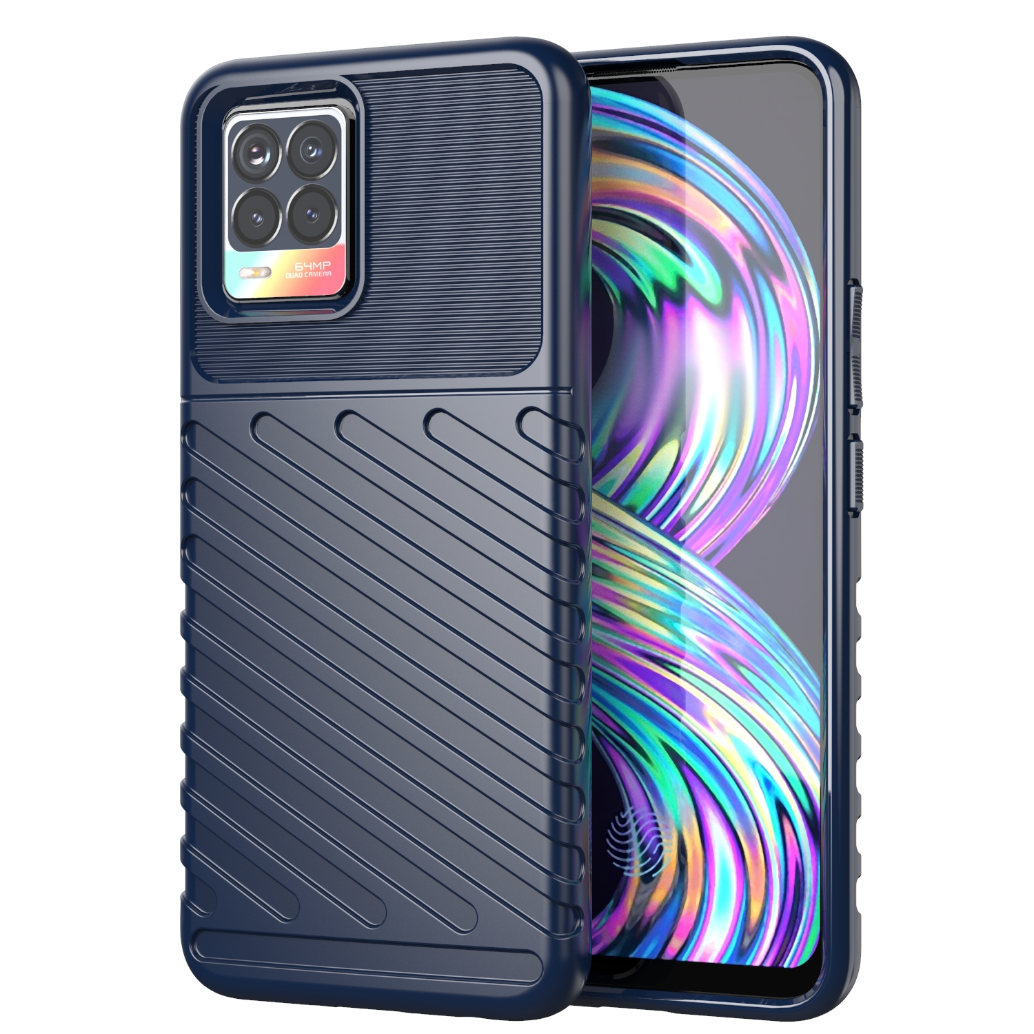 Thunder Series Twill Texture Stylish Flexible TPU Case Phone Shell for Realme 8/8 Pro - Blue
Thunder Series Twill Texture Stylish Flexible TPU Case Phone Shell for Realme 8/8 Pro - Blue