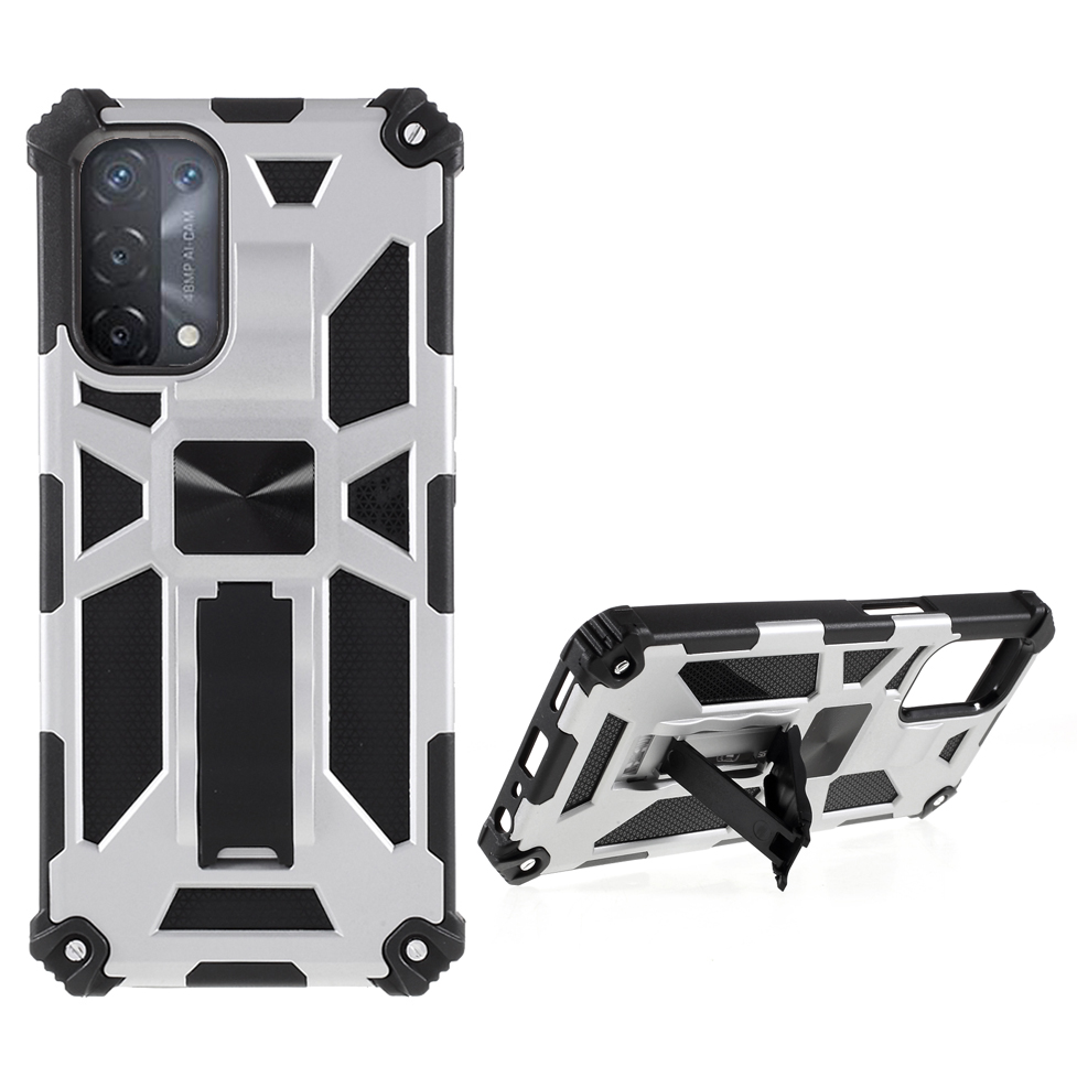 Rüstungsschockdicht Von Kickstand PC TPU -telefonhülle Mit Magnetmetallblech Für Oppo A74 5G / A93 5G / OnePlus Nord N200 5G - Silber-, Oppo A74 5G
Rüstungsschockdicht Von Kickstand PC TPU -telefonhülle Mit Magnetmetallblech Für Oppo A74 5G / A93 5G / OnePlus Nord N200 5G - Silber-, Oppo A74 5G