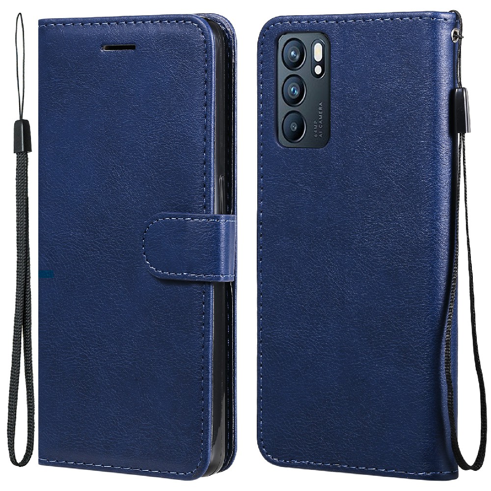 KT Leder Serie-2 Anti-kratzer Gut Geschütztes Pure Color Leder-telefonhülle Für Oppo Reno6 5G - Blau, Oppo Reno6 5G
KT Leder Serie-2 Anti-kratzer Gut Geschütztes Pure Color Leder-telefonhülle Für Oppo Reno6 5G - Blau, Oppo Reno6 5G