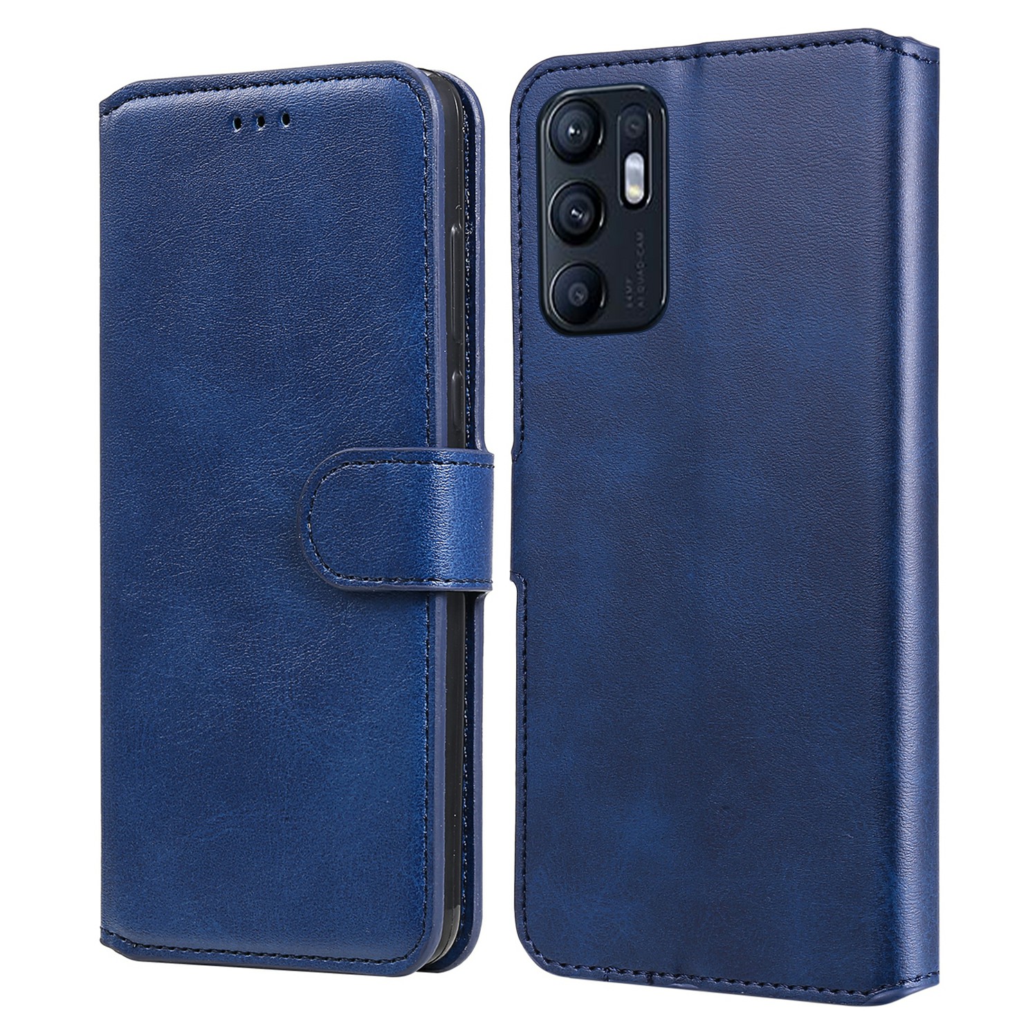 Für Oppo Reno6 5G Lederwallet Mobiltelefon Schutzhülle Mit Ständer - Blau, Oppo Reno6 5G
Für Oppo Reno6 5G Lederwallet Mobiltelefon Schutzhülle Mit Ständer - Blau, Oppo Reno6 5G