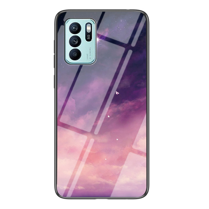 Anti-kratzer Sternenhimmel Muster Temperiertes Glashybrid-telefonabdeckungsfall Für Oppo Reno6 Z - Lila Himmel, OPPO Reno6 Z
Anti-kratzer Sternenhimmel Muster Temperiertes Glashybrid-telefonabdeckungsfall Für Oppo Reno6 Z - Lila Himmel, OPPO Reno6 Z