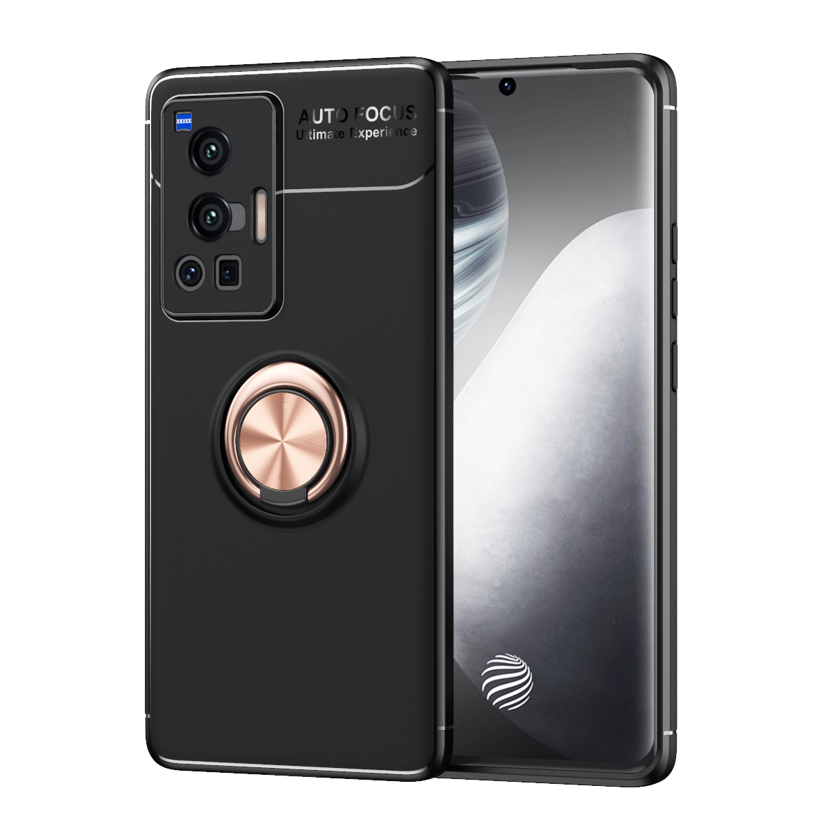 Soft TPU Schocksicherer Rückzugabdeckung Magnetischer Ringhalter Kickstand Hülle Für Vivo X70 Pro - Schwarzes Gold, vivo X70 Pro
Soft TPU Schocksicherer Rückzugabdeckung Magnetischer Ringhalter Kickstand Hülle Für Vivo X70 Pro - Schwarzes Gold, vivo X70 Pro