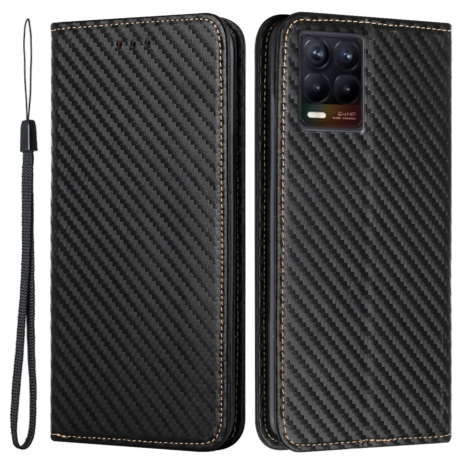Kohlefasertextur Folio Flip Auto-absorbiertes Ledergehäuse Stand Brieftasche Schutzabdeckung Für Realme 8/8 Pro 4g - Schwarz, Realme 8
Kohlefasertextur Folio Flip Auto-absorbiertes Ledergehäuse Stand Brieftasche Schutzabdeckung Für Realme 8/8 Pro 4g - Schwarz, Realme 8