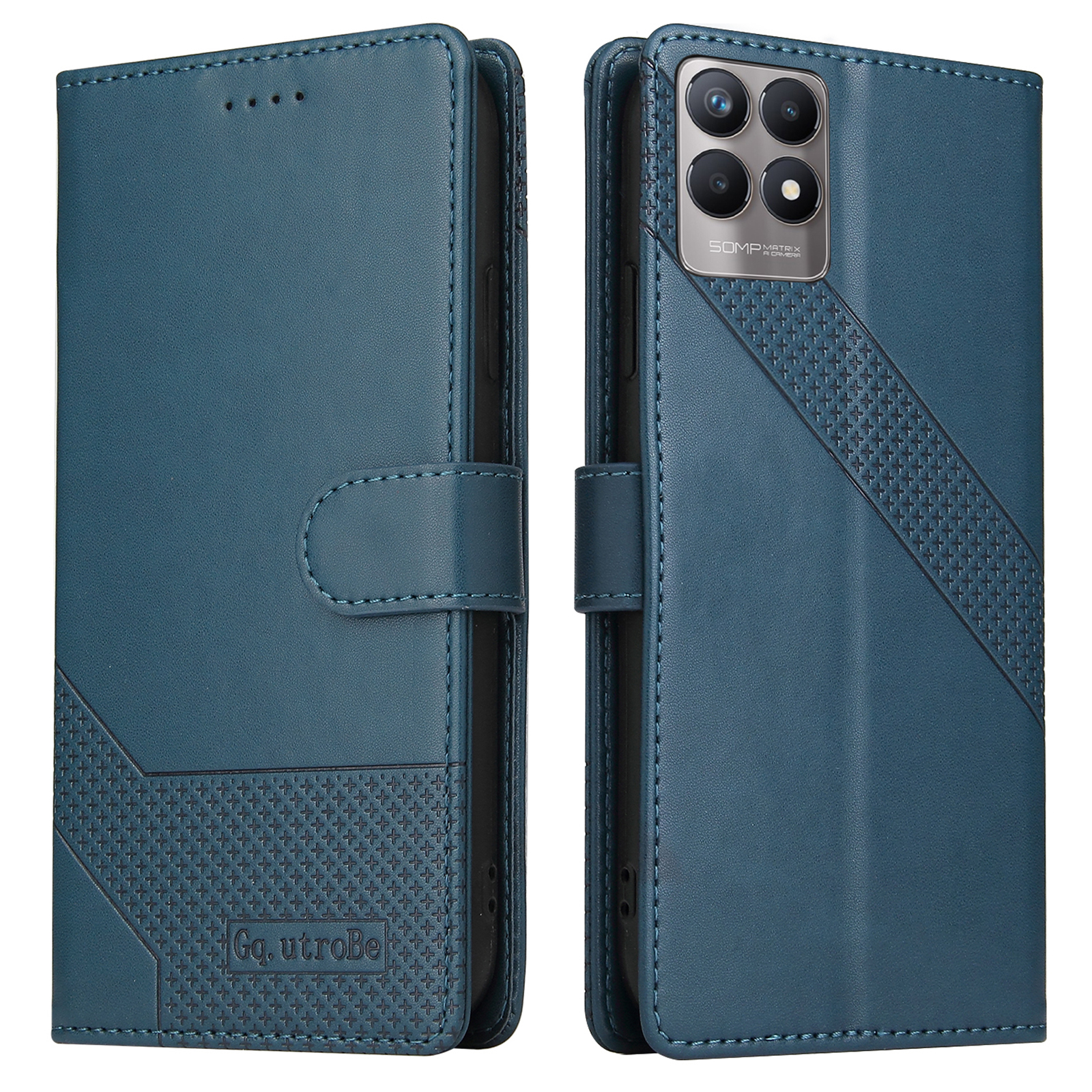 Gq. Utrobe 009 Serie Magnetic Clasp Ständer Brieftasche Telefonabdeckung Folio Flip Spleißleder Für Realme 8i/Narzo 50 4g - Blau, Realme 8i
Gq. Utrobe 009 Serie Magnetic Clasp Ständer Brieftasche Telefonabdeckung Folio Flip Spleißleder Für Realme 8i/Narzo 50 4g - Blau, Realme 8i