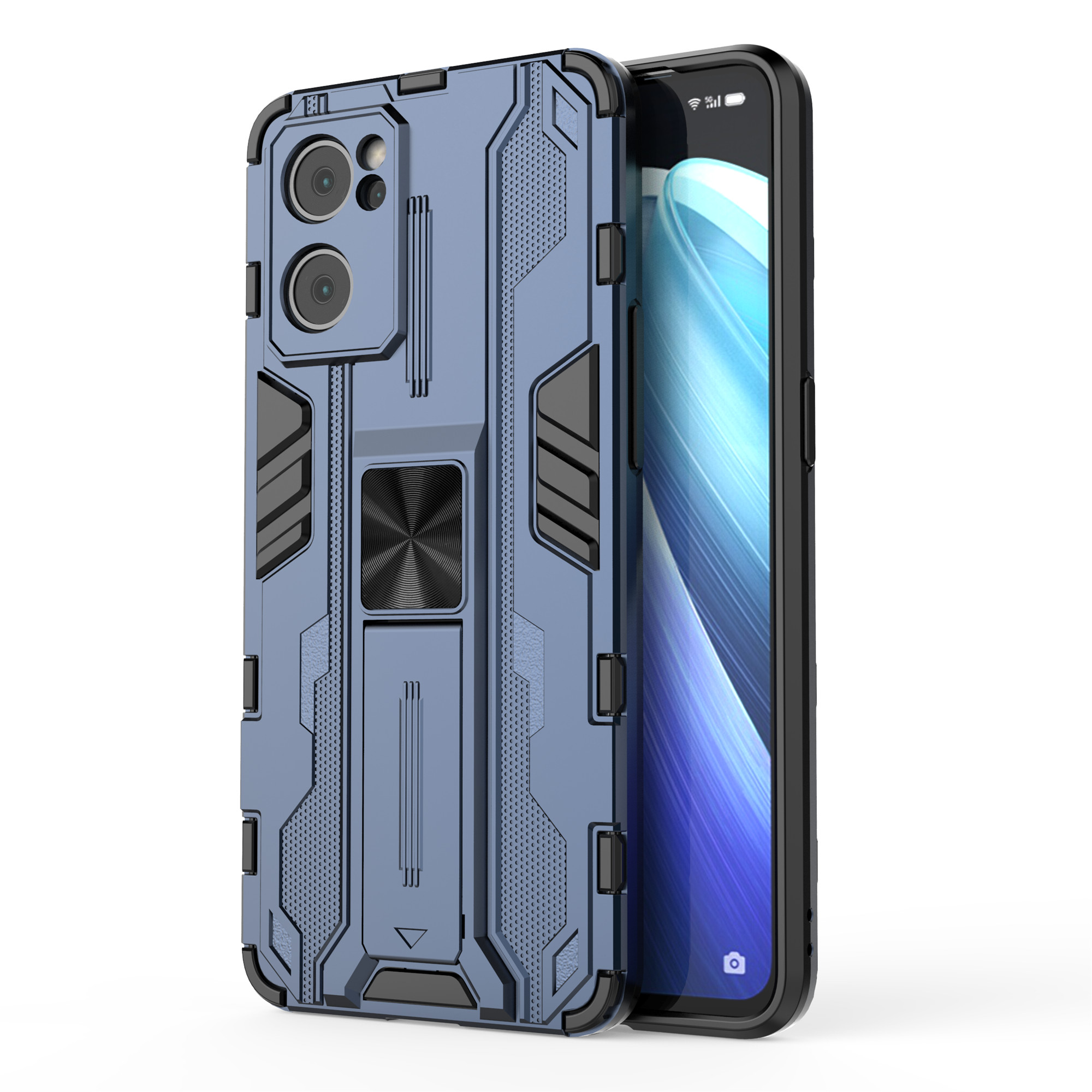 Dual-Layer PC + TPU Impact-resistantes Schutzfall Mit Kickstandhalter Für Oppo Reno7 5G (China) - Blau, Oppo Reno7 5G (China)
Dual-Layer PC + TPU Impact-resistantes Schutzfall Mit Kickstandhalter Für Oppo Reno7 5G (China) - Blau, Oppo Reno7 5G (China)