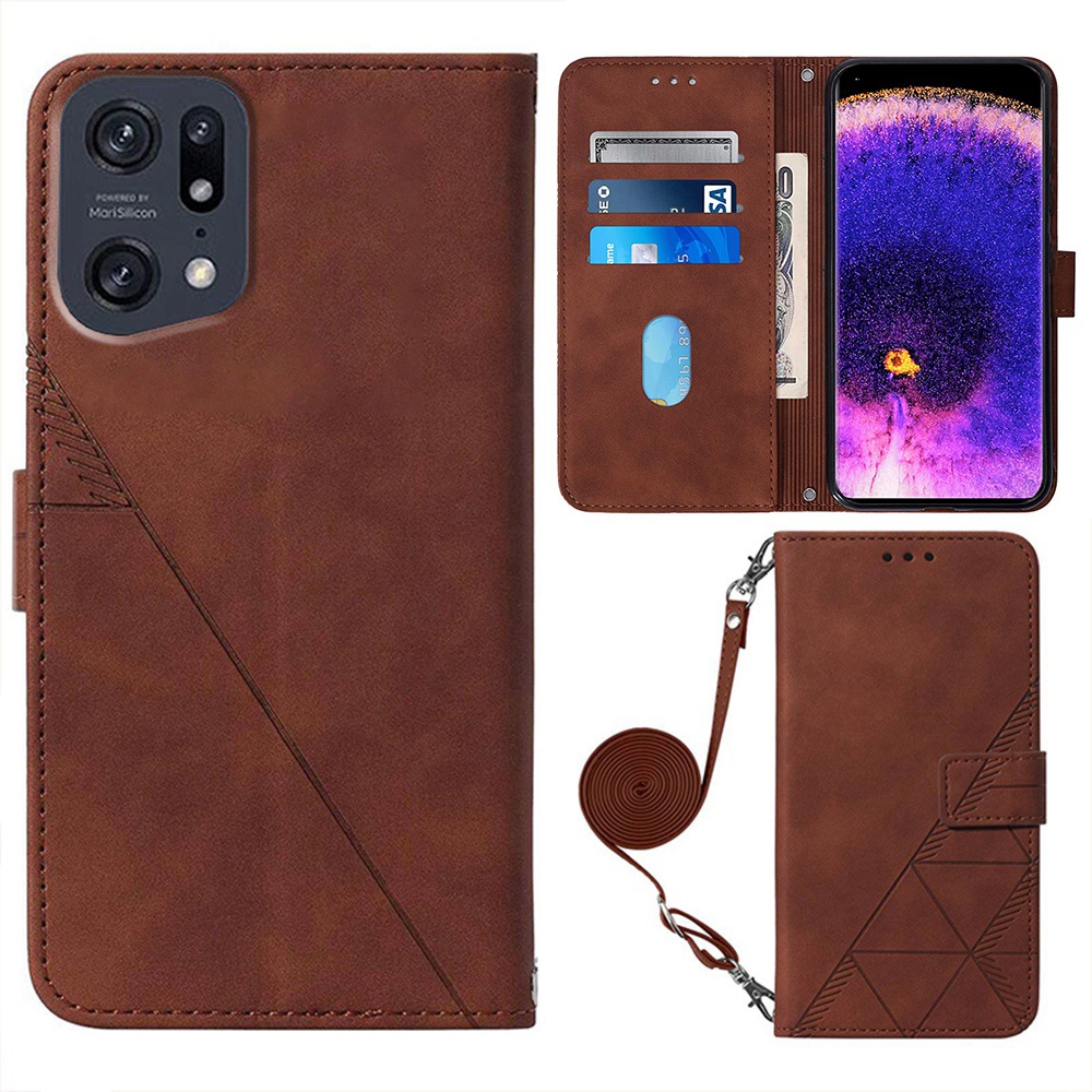 YB Imprinting Series-2 Mobile Phone Case for Oppo Find X5 Pro, Anti-scratch Wallet Design Folio Stand PU Leather+Soft TPU Protective Flip Phone Cover with Strap - Brown
YB Imprinting Series-2 Mobile Phone Case for Oppo Find X5 Pro, Anti-scratch Wallet Design Folio Stand PU Leather+Soft TPU Protective Flip Phone Cover with Strap - Brown