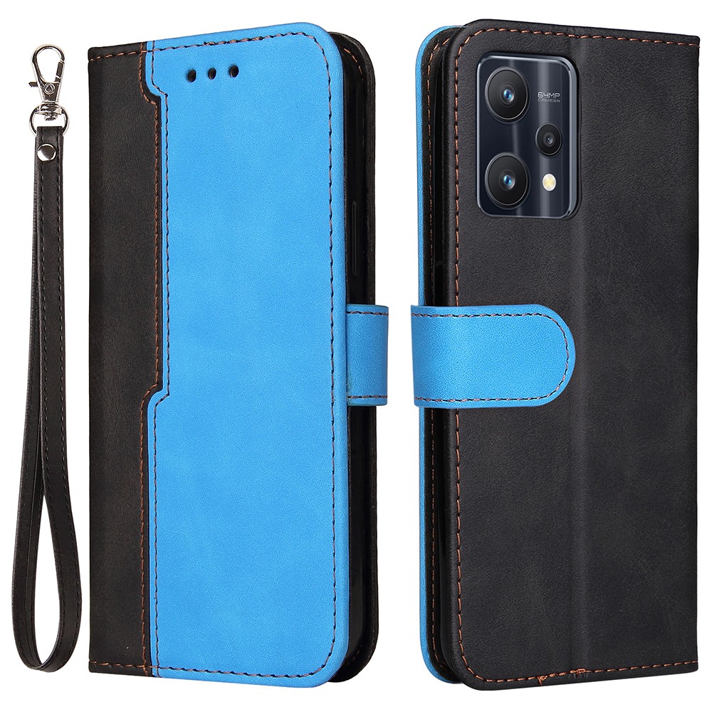 Für Realme 9 Pro/V25 Dual-color-spleißmagnetverschluss PU Leder-schutzhahnabdeckung Mit Standbrieftasche - Blau, Realme 9 Pro 5G
Für Realme 9 Pro/V25 Dual-color-spleißmagnetverschluss PU Leder-schutzhahnabdeckung Mit Standbrieftasche - Blau, Realme 9 Pro 5G