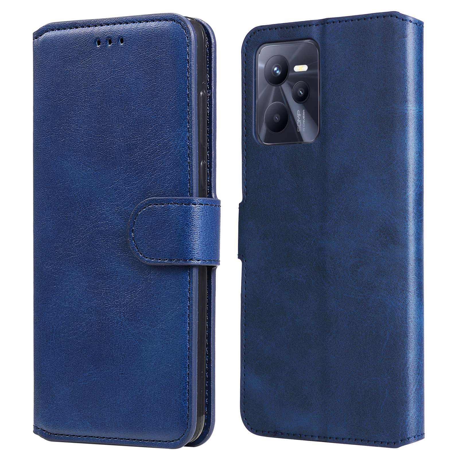 PU Lederstand Hülle Für Realme C35, Brieftasche Vollschutz Telefonabdeckung - Blau, Realme C35 4G
PU Lederstand Hülle Für Realme C35, Brieftasche Vollschutz Telefonabdeckung - Blau, Realme C35 4G