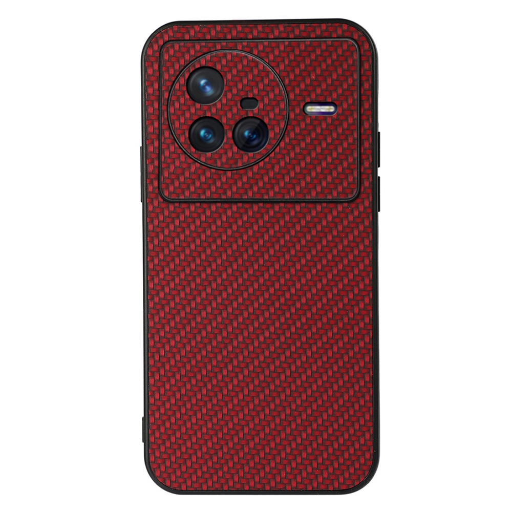 Für Vivo X80 Carbonfaser Texturkoffer PU -leder -beschichtete TPU + PC -mobiltelefonschutzabdeckung - Rot, vivo X80 5G
Für Vivo X80 Carbonfaser Texturkoffer PU -leder -beschichtete TPU + PC -mobiltelefonschutzabdeckung - Rot, vivo X80 5G