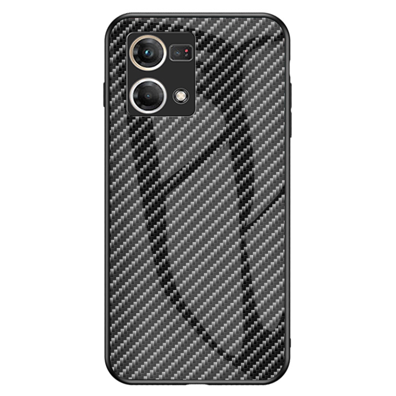 Für Oppo Reno7 4G Carbonfaser Textur Temperierte Glas Hülle Hartpc Soft TPU -stoßdämpfungsschutzschutzabdeckung - Schwarze Faser, Oppo Reno7 4G
Für Oppo Reno7 4G Carbonfaser Textur Temperierte Glas Hülle Hartpc Soft TPU -stoßdämpfungsschutzschutzabdeckung - Schwarze Faser, Oppo Reno7 4G