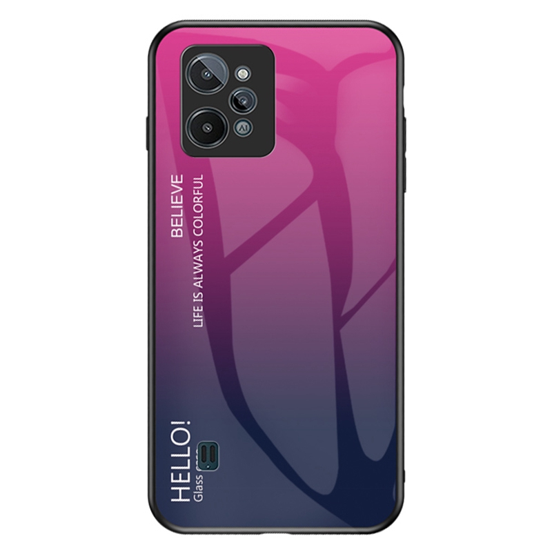 Für Realme C31 Anti-kratzer-telefonhülle Gradientenfarbe Temperiertes Glas + PC Rückenweiches Tpu-stoßfängerrahmenabdeckung - Gradient Rose, Realme C31 
Für Realme C31 Anti-kratzer-telefonhülle Gradientenfarbe Temperiertes Glas + PC Rückenweiches Tpu-stoßfängerrahmenabdeckung - Gradient Rose, Realme C31