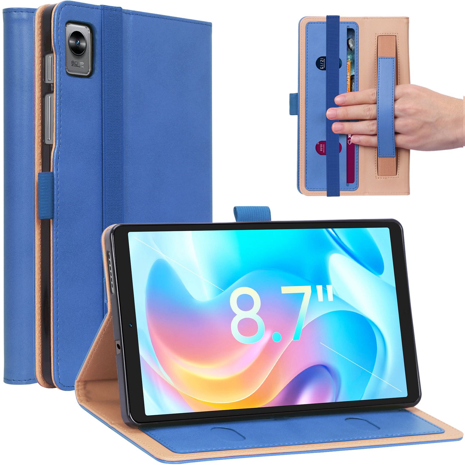 Für Realme Pad Mini Mini 8,7-zoll-pu-leder-tablet-karton-karton-slots Stehende Abdeckung Mit Innerem Handriemen - Blau, Realme Pad Mini
Für Realme Pad Mini Mini 8,7-zoll-pu-leder-tablet-karton-karton-slots Stehende Abdeckung Mit Innerem Handriemen - Blau, Realme Pad Mini