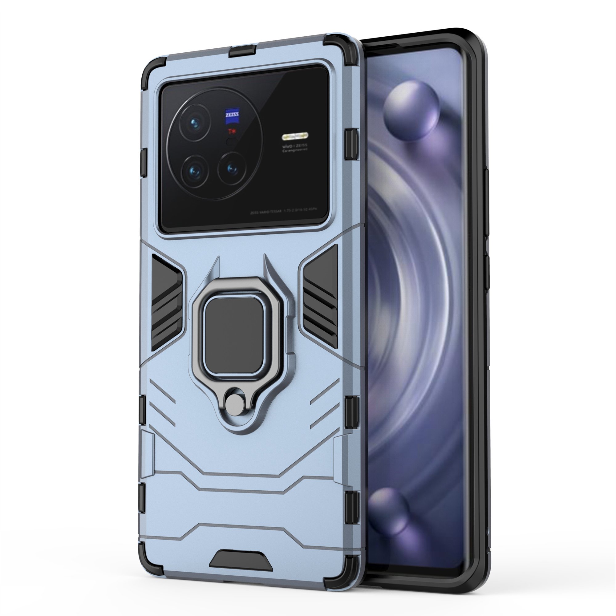 Ring -kickstand -telefonabdeckung Für Vivo X80 5G, Hard PC Soft TPU Schockproofes Smartphone -abdeckung - Blau, vivo X80 5G
Ring -kickstand -telefonabdeckung Für Vivo X80 5G, Hard PC Soft TPU Schockproofes Smartphone -abdeckung - Blau, vivo X80 5G