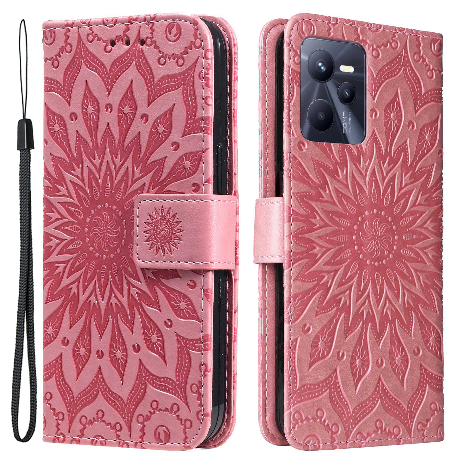 KT Spruding Flower Series-1 Für Realme C35 4G Sprudel Mandala Sonnenmuster Phone Hülle PU Leder-stand Wallet Wallet - Rosa, Realme C35 4G
KT Spruding Flower Series-1 Für Realme C35 4G Sprudel Mandala Sonnenmuster Phone Hülle PU Leder-stand Wallet Wallet - Rosa, Realme C35 4G