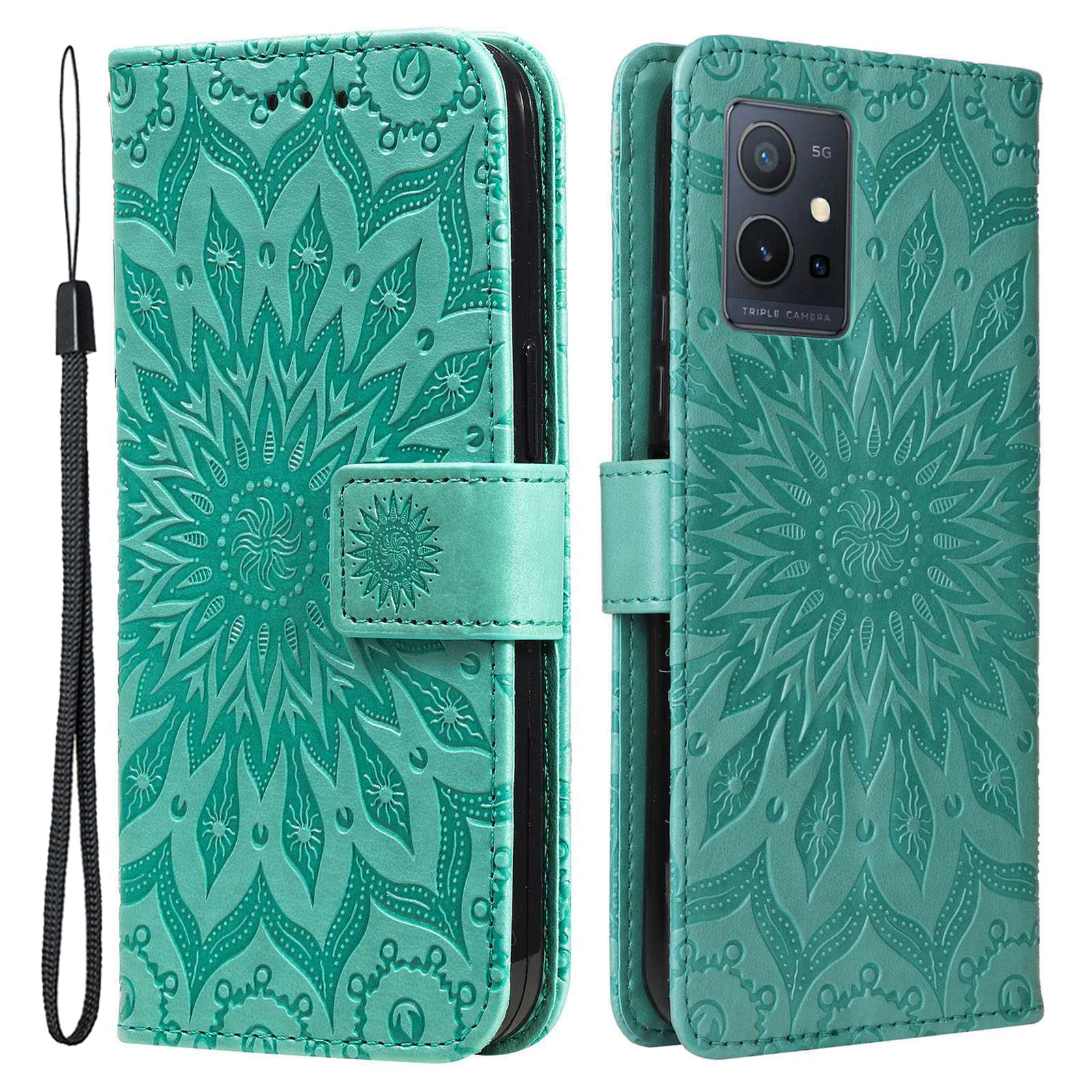 KT Spruding Flower Series-1 Für Vivo Y55 5G Sprudel Mandala Sonnenmuster PU Lederstand Hülle Telefon Brieftaschenabdeckung - Grün, vivo Y55 5G
KT Spruding Flower Series-1 Für Vivo Y55 5G Sprudel Mandala Sonnenmuster PU Lederstand Hülle Telefon Brieftaschenabdeckung - Grün, vivo Y55 5G