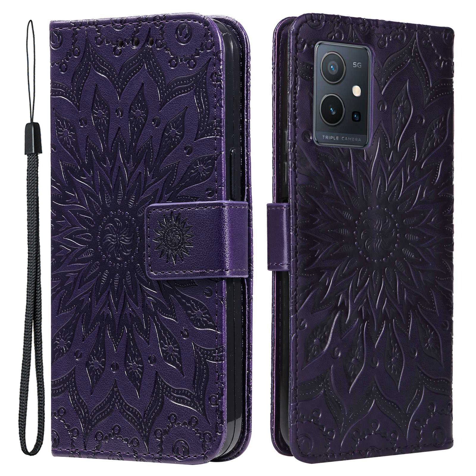 KT Spruding Flower Series-1 Für Vivo Y55 5G Sprudel Mandala Sonnenmuster PU Lederstand Hülle Telefon Brieftaschenabdeckung - Violett, vivo Y55 5G
KT Spruding Flower Series-1 Für Vivo Y55 5G Sprudel Mandala Sonnenmuster PU Lederstand Hülle Telefon Brieftaschenabdeckung - Violett, vivo Y55 5G