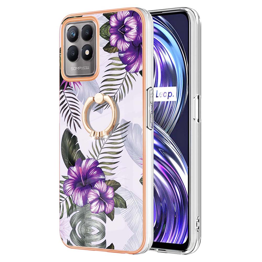 Ringkickstand-telefonkoffer Für Realme 8i 4G/Narzo 50 4G YB IMD Serie-6 Elektropliertes Rahmen Tpu-fall Imd-rückseite Abdeckung - Lilane Blumen, Realme 8i
Ringkickstand-telefonkoffer Für Realme 8i 4G/Narzo 50 4G YB IMD Serie-6 Elektropliertes Rahmen Tpu-fall Imd-rückseite Abdeckung - Lilane Blumen, Realme 8i