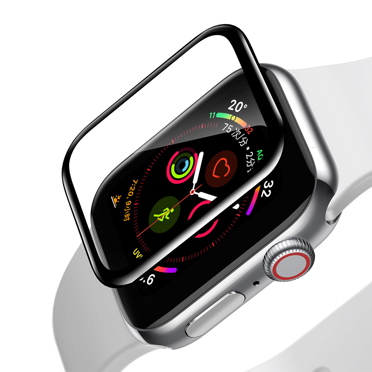 Baseus For Apple Watch Series 5/4 40 мм 0,2 мм Полная Крышка Кривая Экрана Кривая Защитная Стеклянная Пленка - Черный, Apple Watch Series 5 40mm
Baseus For Apple Watch Series 5/4 40 мм 0,2 мм Полная Крышка Кривая Экрана Кривая Защитная Стеклянная Пленка - Черный, Apple Watch Series 5 40mm
