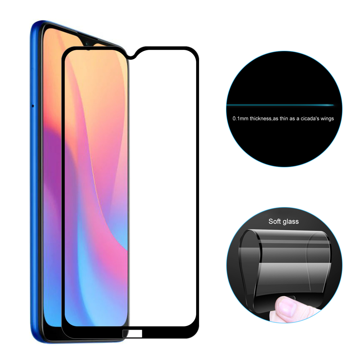 HAT PRINCE 0.1mm Soft Glass Full Screen Protector for Xiaomi Redmi 8/8A, Xiaomi Redmi 9
HAT PRINCE 0.1mm Soft Glass Full Screen Protector for Xiaomi Redmi 8/8A, Xiaomi Redmi 9