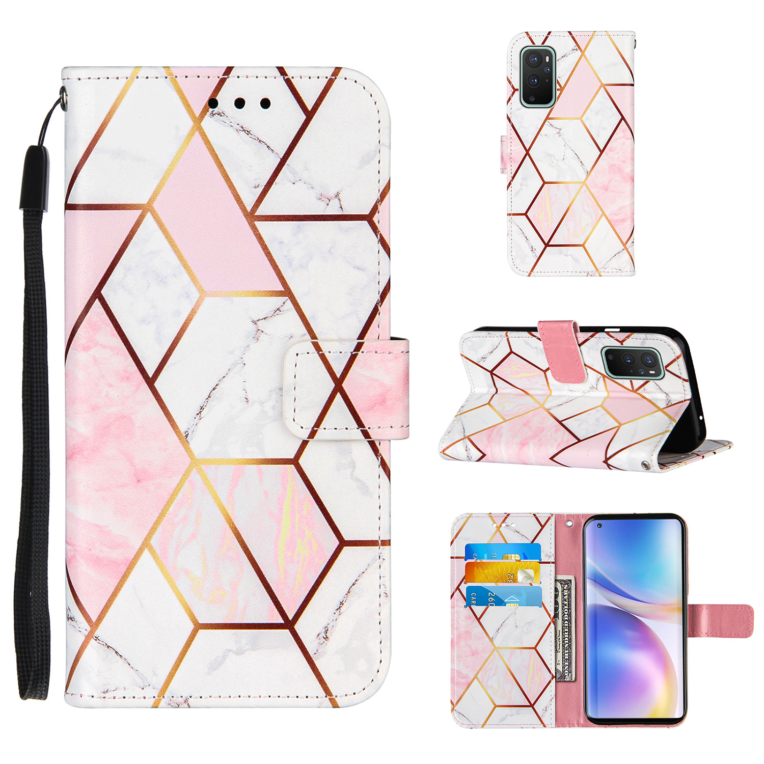 Spleißen Marmormuster Stand Lederhülle Mit Lanyard Für OnePlus 9 (EU / US Version) - Stil A, OnePlus 9 (EU / US Version)
Spleißen Marmormuster Stand Lederhülle Mit Lanyard Für OnePlus 9 (EU / US Version) - Stil A, OnePlus 9 (EU / US Version)