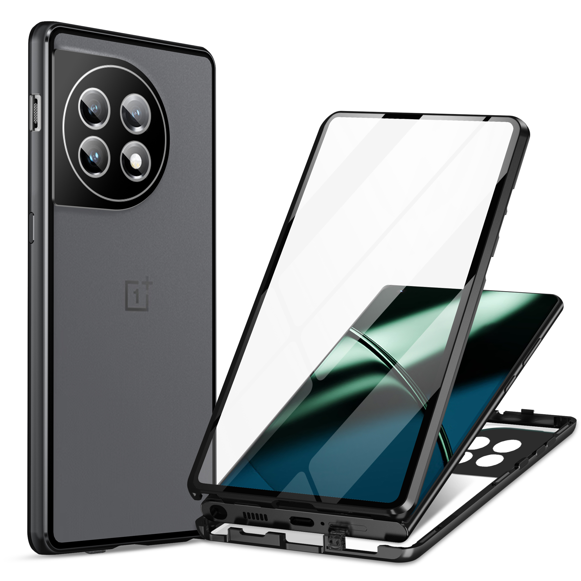 Metallrahmenkoffer Für OnePlus 11 5G Pc+temperiertes Glas -telefon Hülle Vollen Schutz Mit Schloss - Schwarz, OnePlus 11 5G
Metallrahmenkoffer Für OnePlus 11 5G Pc+temperiertes Glas -telefon Hülle Vollen Schutz Mit Schloss - Schwarz, OnePlus 11 5G