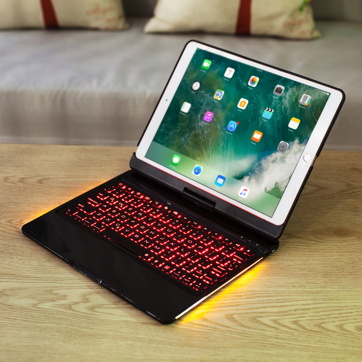 F360S 7-Цветная Подсветка Алюминиевого Сплава Bluetooth 4.0 Клавиатура Для IPad Pro 10,5-дюймовый (2017) - Чернить, iPad
F360S 7-Цветная Подсветка Алюминиевого Сплава Bluetooth 4.0 Клавиатура Для IPad Pro 10,5-дюймовый (2017) - Чернить, iPad