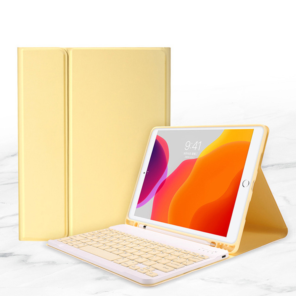 Съемная Клавиатура Bluetooth Яркий Цвет Кожаный Футляр Для Кожи Для IPad Pro 10,5-дюймовый (2017) / Air 10.5 Дюймов (2019) - Желтый, iPad Air 2
Съемная Клавиатура Bluetooth Яркий Цвет Кожаный Футляр Для Кожи Для IPad Pro 10,5-дюймовый (2017) / Air 10.5 Дюймов (2019) - Желтый, iPad Air 2