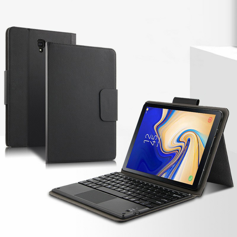 AJIUYU for Samsung Galaxy Tab S4 10.5 Wireless Touch Bluetooth Keyboard Leather Cover - Black, Galaxy Tab S4 10.5
AJIUYU for Samsung Galaxy Tab S4 10.5 Wireless Touch Bluetooth Keyboard Leather Cover - Black, Galaxy Tab S4 10.5
