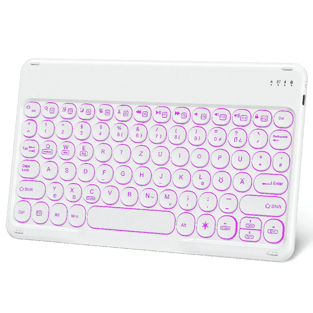 10-Zoll-Android/iOS/Windows 3-Systeme Mono-Farb-Back-Leuchten-Bluetooth-Tastatur-Tastatur-Taste-Taste - Deutsch
10-Zoll-Android/iOS/Windows 3-Systeme Mono-Farb-Back-Leuchten-Bluetooth-Tastatur-Tastatur-Taste-Taste - Deutsch