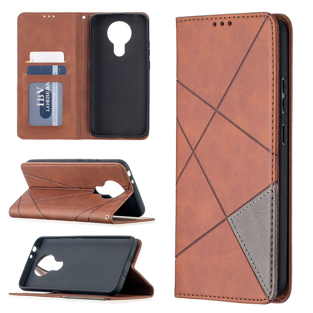Geometrisches Muster -lederstandgehäuse Mit Kartenschlitzen Für Nokia 3.4 - Kaffee, Nokia 3.4
Geometrisches Muster -lederstandgehäuse Mit Kartenschlitzen Für Nokia 3.4 - Kaffee, Nokia 3.4