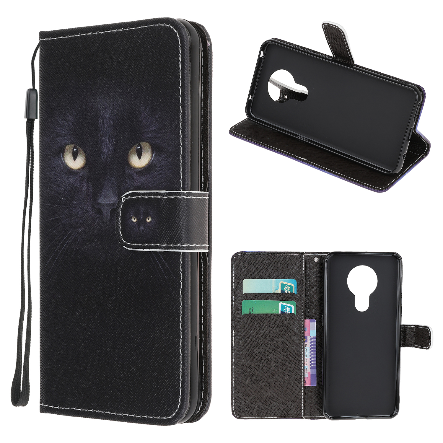 Cross Texturmusterdruck Für Nokia 3.4 Stand Shell Brieftasche Lederabdeckung - Schwarze Katze, Nokia 3.4
Cross Texturmusterdruck Für Nokia 3.4 Stand Shell Brieftasche Lederabdeckung - Schwarze Katze, Nokia 3.4