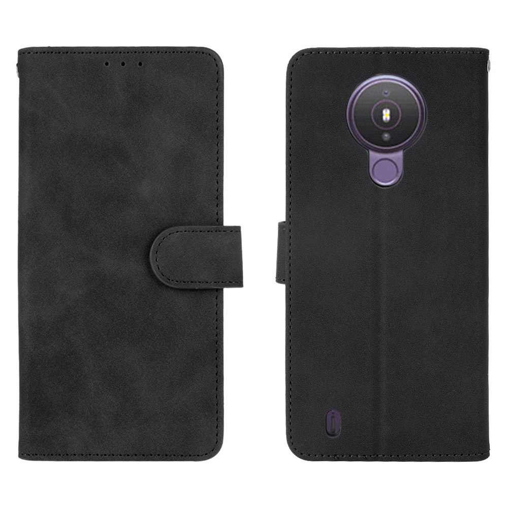 Skin-touch PU Leather Phone Case with Supporting Stand Wallet for Nokia 1.4 - Black
Skin-touch PU Leather Phone Case with Supporting Stand Wallet for Nokia 1.4 - Black