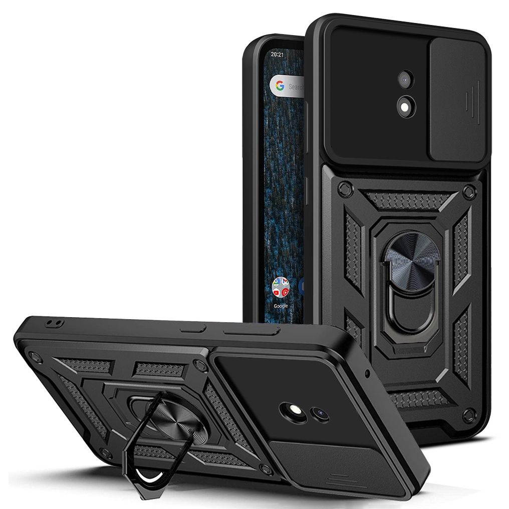 Für Nokia C10/C20 -dia -objektivabdeckung Hartes PC + Soft TPU -shell -mobiltelefongehäuse Mit Ring -kickstand - Schwarz, Nokia C10
Für Nokia C10/C20 -dia -objektivabdeckung Hartes PC + Soft TPU -shell -mobiltelefongehäuse Mit Ring -kickstand - Schwarz, Nokia C10